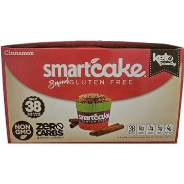 Smart Baking Company Smartcake, Sugar Free, Gluten Free, Low Carb, Keto Dessert (Cinnamon, 16 CT)