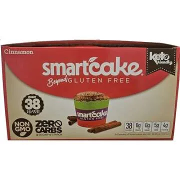 Smart Baking Company Smartcake, Sugar Free, Gluten Free, Low Carb, Keto Dessert (Cinnamon, 16 CT)