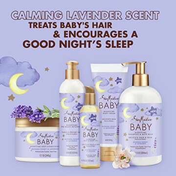 SheaMoisture Baby Deep Conditioner Manuka Honey & Lavender for Delicate Hair and Skin Nighttime Skin and Hair Care Regimen 12 oz