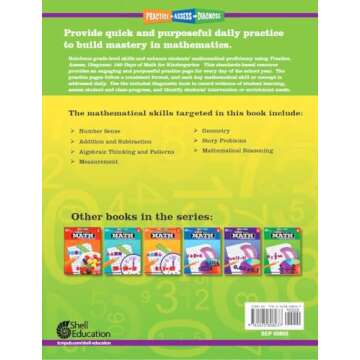 180 Days™: Includes Reading, Writing, and Math for Kindergarten Practice Workbook for Classroom and Home, Cool and Fun Practice Created by Teachers (180 Days of Practice)