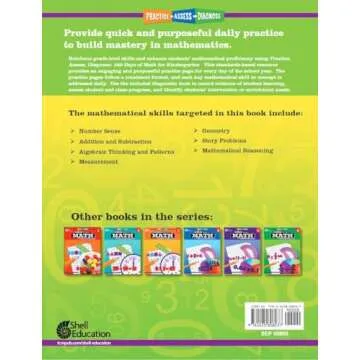 180 Days™: Includes Reading, Writing, and Math for Kindergarten Practice Workbook for Classroom and Home, Cool and Fun Practice Created by Teachers (180 Days of Practice)
