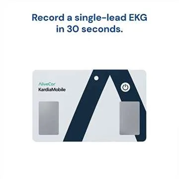KardiaMobile Card Wallet-Sized Personal EKG Device - Record Single-Lead EKGs On The Go and Detect Ir...