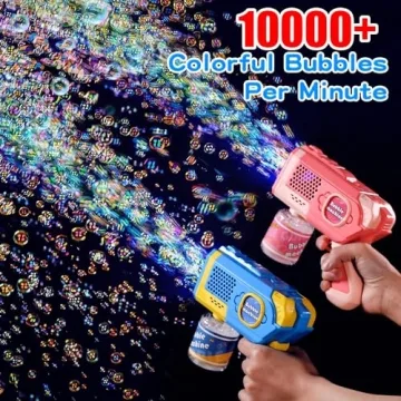 EagleStone Bubble Gun Machine for Kids, Outdoor Fun Toys