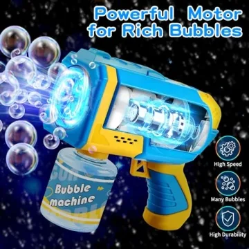 EagleStone Bubble Gun Machine for Kids, Outdoor Fun Toys