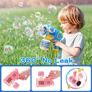 EagleStone Bubble Gun Machine for Kids, Outdoor Fun Toys
