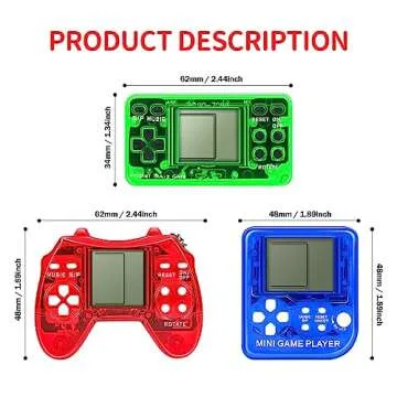 SSRMX 12Pcs Video Game Party Favors for Kids, Arcade Video Game Keychain Video Game Party Supplies