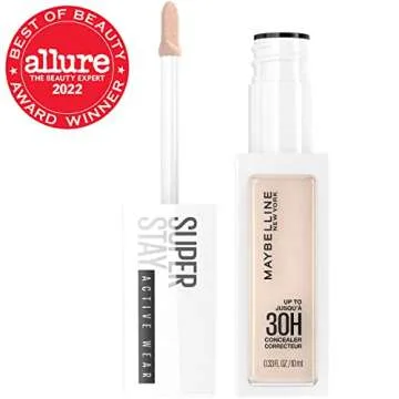 Maybelline Super Stay Liquid Concealer Makeup, Full Coverage Concealer, Up to 30 Hour Wear, Transfer Resistant, Natural Matte Finish, Oil-free, Available in 16 Shades, 10, 1 Count