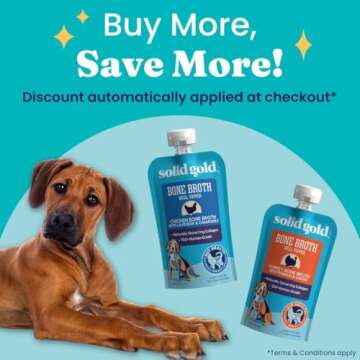 Solid Gold Turkey Bone Broth - Nutrient-Dense Dog Food Topper