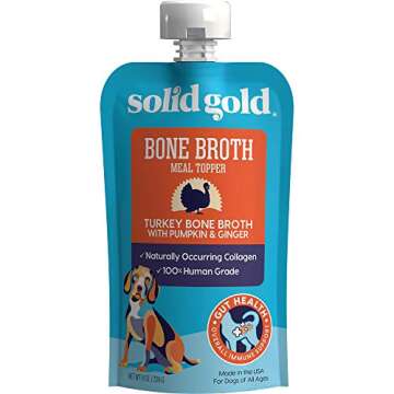 Solid Gold Turkey Bone Broth - Nutrient-Dense Dog Food Topper