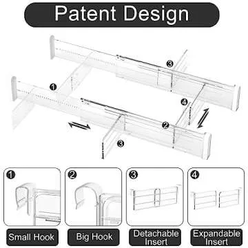 HiYZ Expandable Drawer Dividers for Ultimate Organization