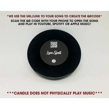 Custom Song Couples Candle - Personalized Photo Options