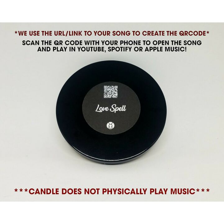 Custom Song Couples Candle - Personalized Photo Options