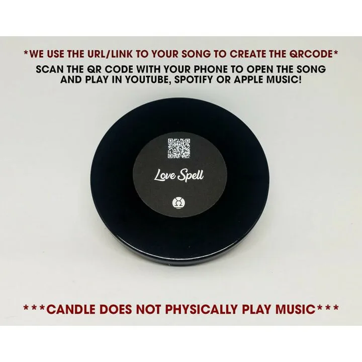 Custom Song Couples Candle - Personalized Photo Options