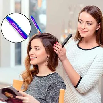 Facón Professional Hair Styling Thinning Texturizing Cutting Faether Razor + 10 Replacement Blades