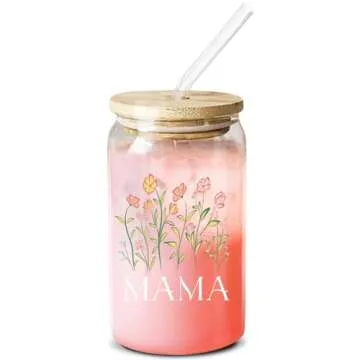 NEWELEVEN Gifts For Mom - Birthday Gifts For Mom From Daughter, Son, Kids – Unique Birthday Present Ideas For Mom, New Mom, Mom To Be, Wife From Daughter, Son, Husband - 16 Oz Coffee Glass