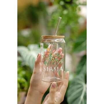 NEWELEVEN Gifts For Mom - Birthday Gifts For Mom From Daughter, Son, Kids – Unique Birthday Present Ideas For Mom, New Mom, Mom To Be, Wife From Daughter, Son, Husband - 16 Oz Coffee Glass