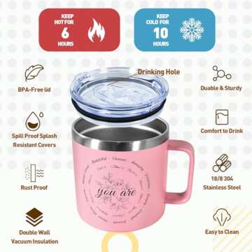 14oz Inspirational Bible Verse Mug for Faithful Women