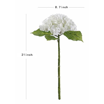 Duovlo 3pcs Hydrangea Flowers for Wedding Home Decor