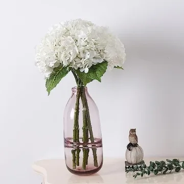 Duovlo 3pcs Hydrangea Flowers for Wedding Home Decor