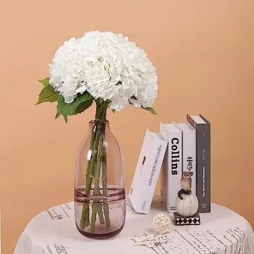 Duovlo 3pcs Hydrangea Flowers for Wedding Home Decor