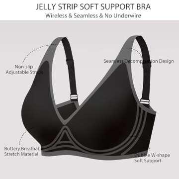 Gailife Deep V Wireless Push Up Bra for Ultimate Comfort