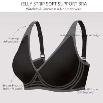 Gailife Deep V Wireless Push Up Bra for Ultimate Comfort
