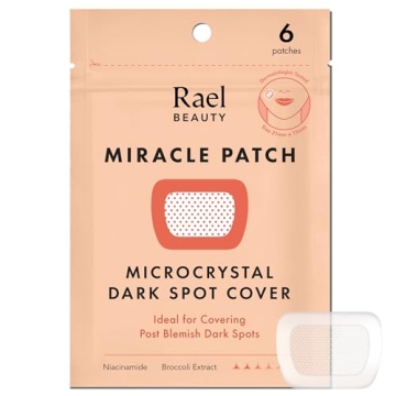 Rael Pimple Patches – Miracle Microcrystal Hydrocolloid Treatment for Clear Skin (6 Count)