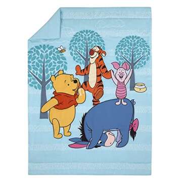 Disney Winnie The Pooh Funny Friends Aqua, Gold, Blue and Orange, Tigger, Eeyore and Piglet 4 Piece ...