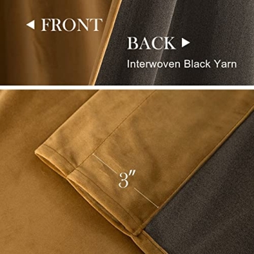 Luxury Velvet Blackout Curtains for Room Darkening