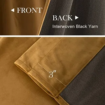 Luxury Velvet Blackout Curtains for Room Darkening