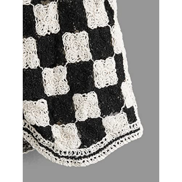 Versatile Verdusa Women's Checkered Knit Sweater Vest