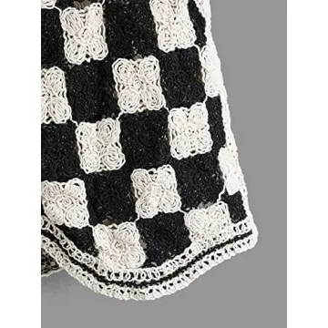 Versatile Verdusa Women's Checkered Knit Sweater Vest