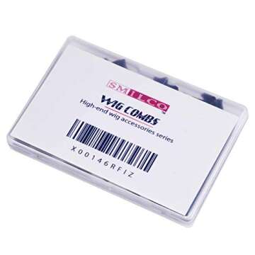 Smilco 32 Pcs Wig Clips, Metal Snap Wig Combs for Making Wigs