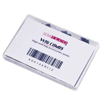 Smilco 32 Pcs Wig Clips, Metal Snap Wig Combs for Making Wigs