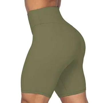 Sunzel 8" High Waist Biker Shorts for Women No Front Seam Soft Yoga Workout Gym Bike Shorts Tummy Co...