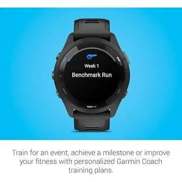 Garmin Forerunner 265 Running Smartwatch, Colorful AMOLED Display, Training Metrics and Recovery Insights, Black and Powder Gray (Renewed)