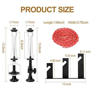 EMART Photography Backdrop Wall Mount 3 Roller Support System for Studio