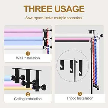 EMART Photography Backdrop Roller System for Studios