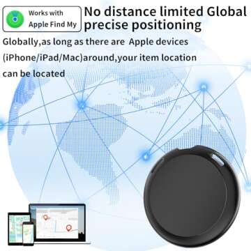 2 Pack GPS Tracker for Vehicles Work with Find My (iOS Only) Real Time Mini Car Air Tracker Tag Glob...