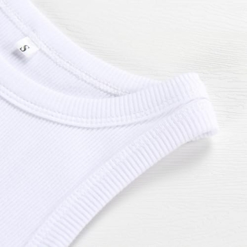 Comfortable and Stylish Rib-Knit Crop Tank Top for Women