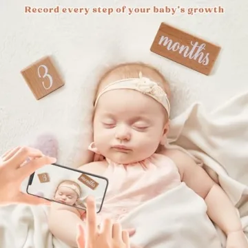 Milestone Blocks for Baby Growth - Perfect Photo Props Gift