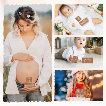 Milestone Blocks for Baby Growth - Perfect Photo Props Gift