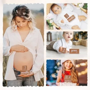 Milestone Blocks for Baby Growth - Perfect Photo Props Gift