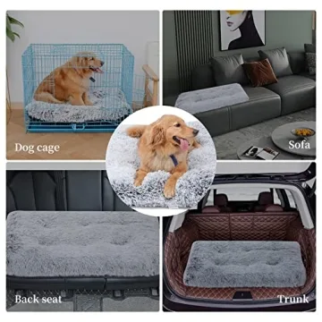 Sycoodeal Dog Bed Soft Plush Washable for Pets