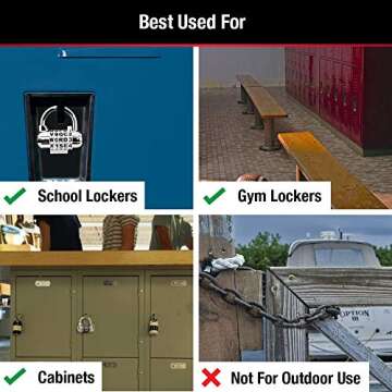 Master Lock 1534D - Custom Word Combination Padlock