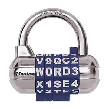 Master Lock 1534D - Custom Word Combination Padlock