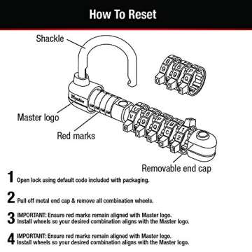 Master Lock 1534D - Custom Word Combination Padlock