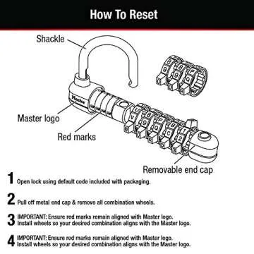 Master Lock 1534D - Custom Word Combination Padlock