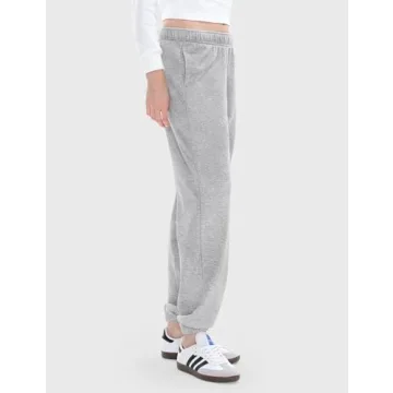 PUMIEY Women's Grey Sweatpants Comfortable Y2K Style