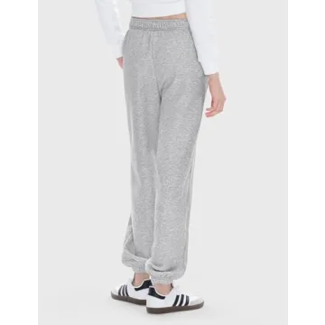 PUMIEY Women's Grey Sweatpants Comfortable Y2K Style